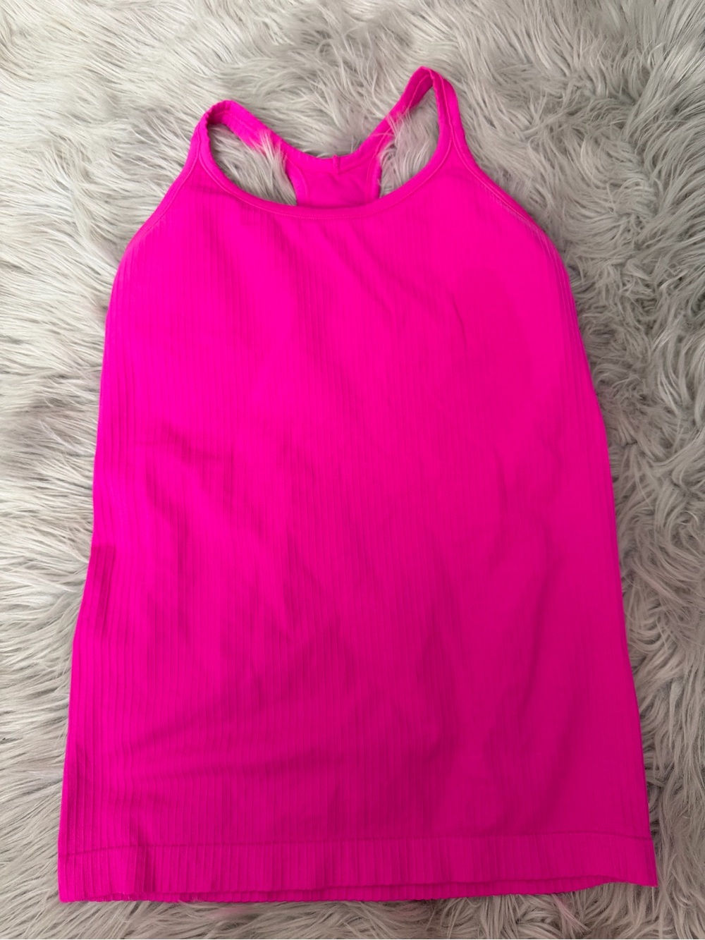 Women's Hot Pink Racerback Tank Top (M/L)